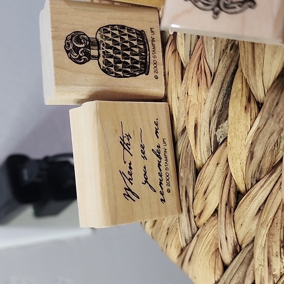 Vintage Stampin' Up Antique Collectibles Wood Mounted Rubber Stamp Set - Picture 5 of 6